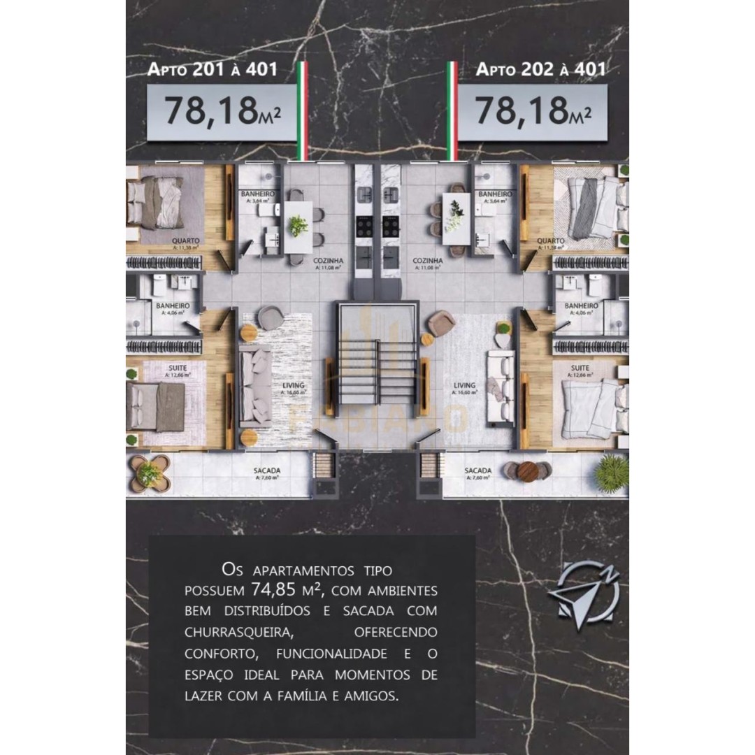 Apartamento 2 quartos para Venda