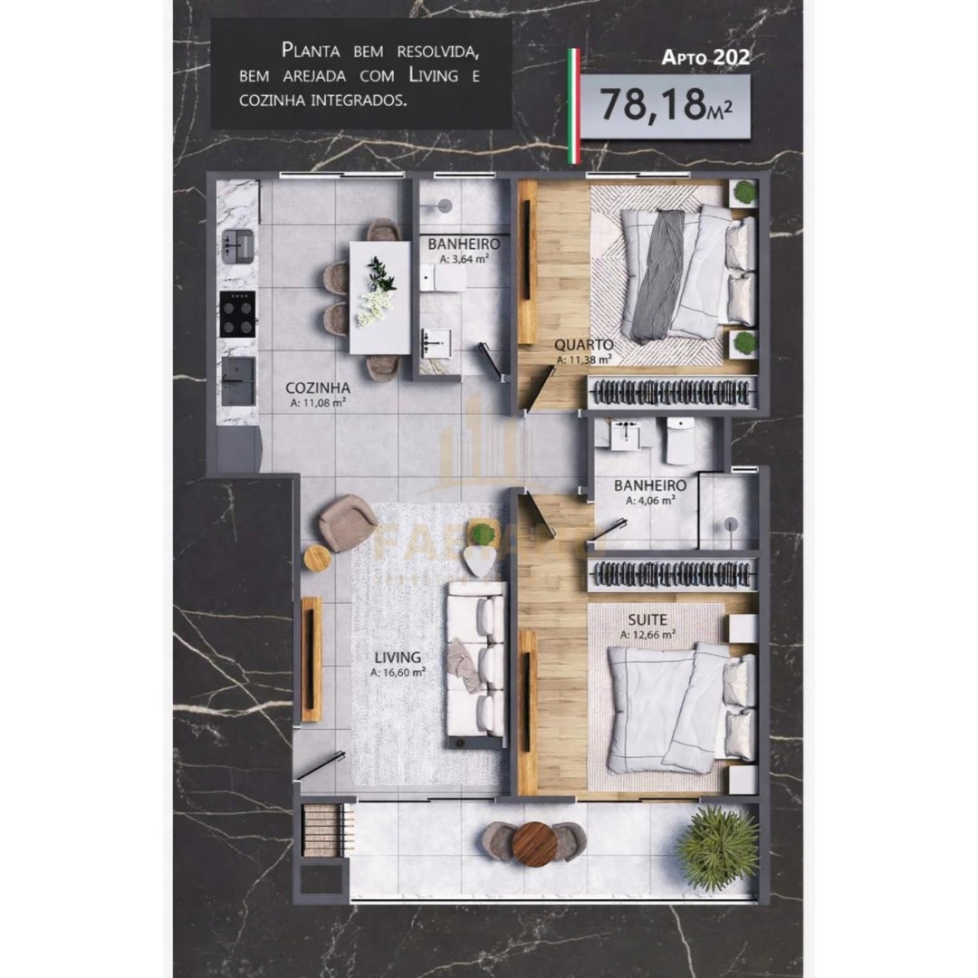 Apartamento 2 quartos para Venda